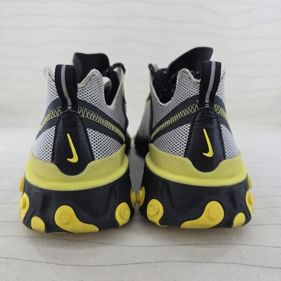 Nike Mens React Element 55 Dynamic Yellow Sneakers Shoes CK1686-001 Size 9.5 - Picture 6 of 15